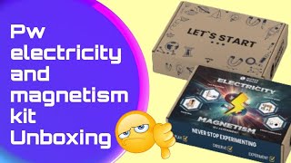 Physics wallah electricity and magnetism kit unboxing Teach san ban [upl. by Lori366]