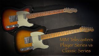 Telecasters  Player Series vs Classic Series [upl. by Anerbas]