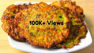 Quick and Crispy Healthy Zucchini Fritters [upl. by Borman831]