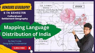 Mapping Language Distribution of India ll 5th Semester ll Honours Geography ll By Geo Funda [upl. by Kareem]