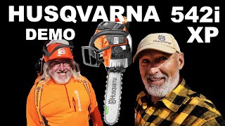 HUSQVARNA 542i XP CHAINSAW DEMONSTRATION [upl. by Morez]