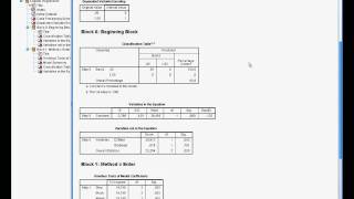 SPSS Regression Del D Logistisk [upl. by Sarad229]