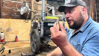 How to remove a stuck pressure washer unloader valve [upl. by Ahkihs706]