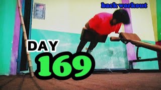 Day 169 of physical transformation journeyBack workout Winter Arc [upl. by Esnofla]