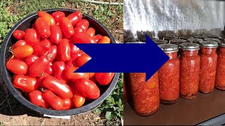 Bottling CanningTomatoes the Australian Way [upl. by Naoh]