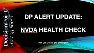 NVDA Health Check  DP Alerts  09252024 [upl. by Betthezel]