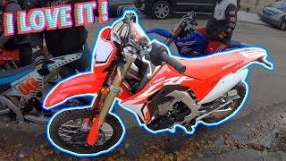 NEW 2019 CRF450L  I LOVE IT   BRAAP VLOGS [upl. by Dnomsad577]