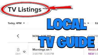 How to Find Your Local TV Guide [upl. by Zetnom679]