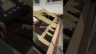 Pitch Roof Framing for an extension [upl. by Eux]