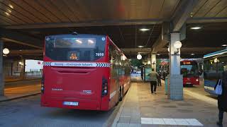 Sweden Stockholm bus 803 ride from Hökarängen to Tyresö centrum [upl. by Ramso]