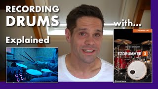 Recording Drums Explained Roland TD27  EZdrummer 3  GarageBand [upl. by Aileno]