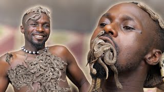 A Man Covered With Thousands Of Snakes On His Body  EXTRAORDINARY PEOPLE [upl. by Delaryd]