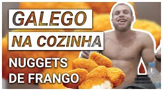 como fazer nuggets de frango no forno  galego na cozinha 1 [upl. by Anilac300]