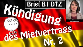 Fristgerechte Kündigung des Mietvertrags Brief B1 DTZ [upl. by Elson559]