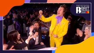 Jack Whitehall chats to Harry Styles and Lizzo  The BRIT Awards 2020 [upl. by Ev]