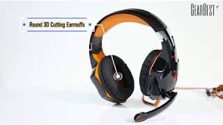 ACH G2000 Gaming Headset Stereo Sound Wired Headphone  GearBestcom [upl. by Acirne852]