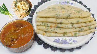 5 Minutes Liquid dough Garlic Flatbread No Yeast No Rolling  Herb Garlic Flatbread Recipe [upl. by Atinele]