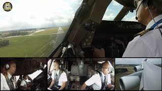 STUNNING Boeing 747 ShortFieldCockpitLanding FULL ATC MultiCam Wamos Air AirClips [upl. by Dnomsaj273]