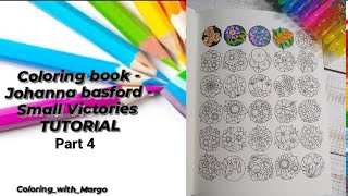 Coloring book Johanna BasfordSmall Victories tuturial part 4 [upl. by Ias]