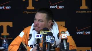 Butch Jones Press Conference After Vols Beat South Carolina 11214 [upl. by Neetsirhc635]