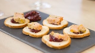 Toast au foie gras et chutney de figues [upl. by Enahpets75]