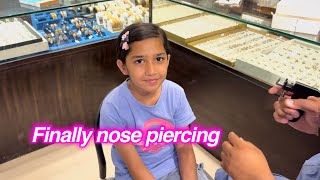 Nose piercing  tayyaba ny bhi kra li  sitara yaseen vlog [upl. by Marguerie]