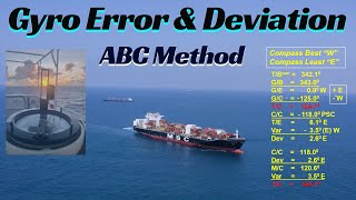 Calculate Gyro Error and Compass Deviation StepbyStep Guide with the ABC Method [upl. by Roel]