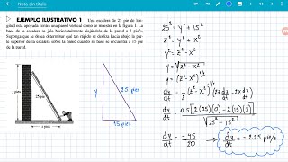 APLICACIÓN DE DERIVADAS RAZÓN DE CAMBIO EXPLICACIÓN DE EJEMPLO 1 [upl. by Ardnued622]