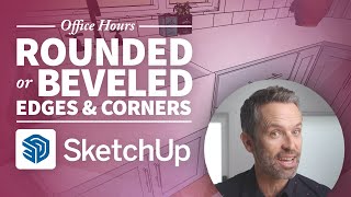 SketchUp Tutorial – How to Create Rounded or Beveled Edges and Corners [upl. by Artiek]