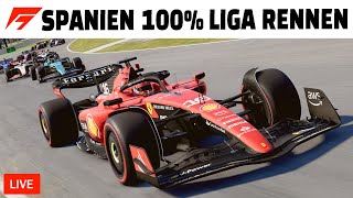 F1 23 OnlineLiga im Ferrari 66 Runden beim Barcelona Grand Prix [upl. by Yromas]