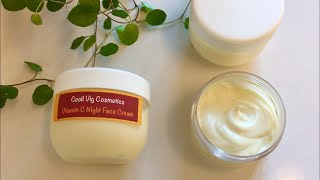 Vitamin C Night Face Cream With Ascorbyl Palmitate Orange Zest Water amp Rice Starch [upl. by Acissaj]