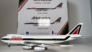 UNBOXING and REVIEW Inflight 200 Alitalia Cargo Boeing 747200 reg IDEMR “Titano”  IF742015 [upl. by Balthazar244]