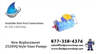 NEW AFTERMARKET 2520V STYLE VICKERS ®  EATON® REPLACEMENT VANE PUMPS 2 YR WARRANTY [upl. by Torin411]