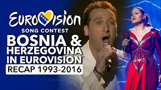 🇧🇦 Bosnia amp Herzegovina in Eurovision Song Contest 19932016 RECAP Bosna i Hercegovina na Evroviziji [upl. by Hamas]