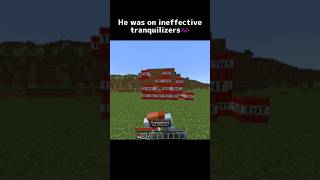 Ineffective tranquilizers shorts minecraft [upl. by Yrollam418]