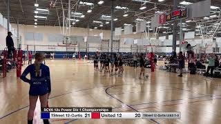 SCVA 12u Power Div 1 Championship TStreet 12Curtis vs United 12 [upl. by Nanoc74]