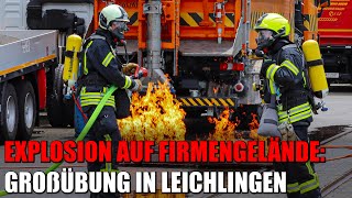 Explosion  Großbrand  MANV  Großübung einer Großschadenslage in Leichlingen  25062022 [upl. by Alaster344]