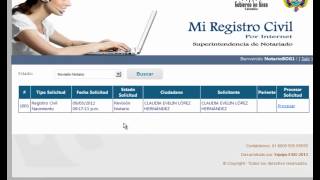 Registro Civil por Internet [upl. by Krause]