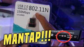 Unboxing amp Setup Usb Wifi Wireless 80211N Adapter 150 Mbps [upl. by Aelyk354]