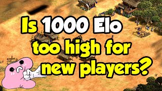 Is AoE2s starting Elo too high for new players [upl. by Yellac]