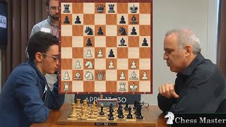 Kasparovs PERFECT ATTACK against the US champion Fabiano Caruana [upl. by Marget]