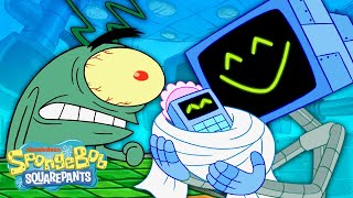 Plankton Becomes a Father 🤖  Karens Baby  SpongeBob [upl. by Elbon926]