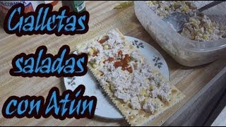 Como preparar galletas saladas con atún [upl. by Merari943]