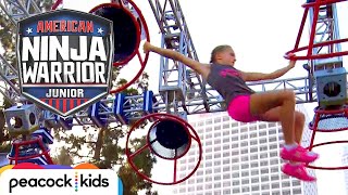 AMERICAN NINJA WARRIOR JUNIOR  Epic Girl Power Racing [upl. by Gustie]