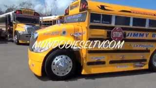 LA PAJARITA DE JIMMY BUS LINE PUERTO RICO SCHOOL BUS DRAG RACING TRUCKS [upl. by Wiltshire]