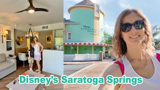 Disneys Saratoga Springs 1 Bedroom Villa Tour amp Resort Review [upl. by Annayi]