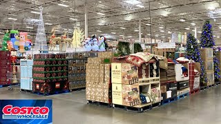 COSTCO CHRISTMAS DECORATIONS TREES KITCHENWARE FURNITURE SHOP WITH ME SHOPPING STORE WALK THROUGH [upl. by Rasla]