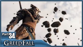 Greedfall Part 34  Vinbarrs Sanctuary The Skys Teeth and High King Boss [upl. by Arraic]