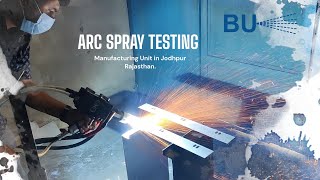 ARC SPRAY TORCH TESTING  METALLIZING GUB  THERMAL SPRAY GUN  MANUFACTURER BALAJI UDYOG [upl. by Demeter]