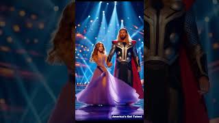 Pretty Girl and Thor dancing on Americas Got Talent Stage talent [upl. by Dorian994]